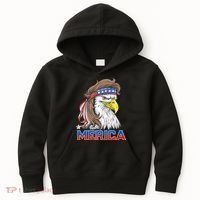 Merica Eagle Mullet 4th Of July American Flag Usa Kids Hoodie thumb 0