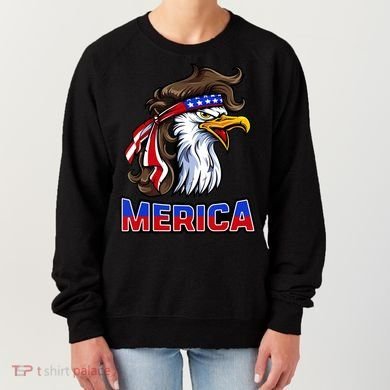 Merica Eagle Mullet 4th Of July American Flag Women's Sweatshirt