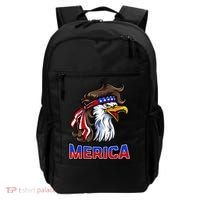 Merica Eagle Mullet 4th Of July American Flag Backpack thumb 0