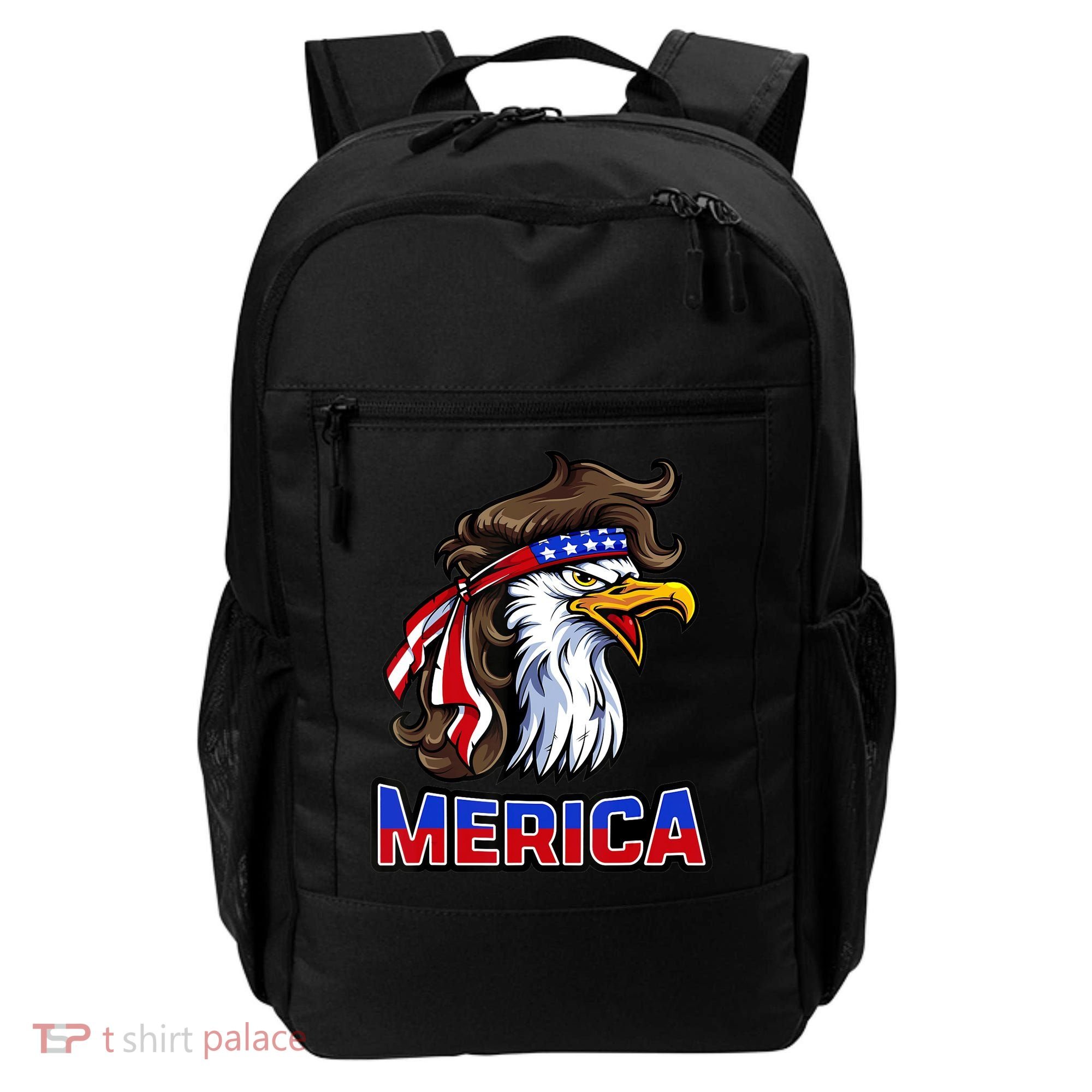 Merica Eagle Mullet 4th Of July American Flag Backpack