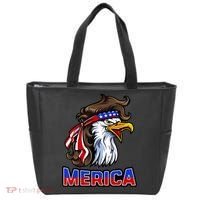 Merica Eagle Mullet 4th Of July American Flag Tote Bag thumb 0