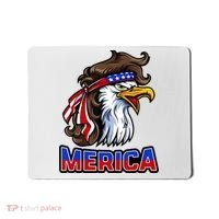 Merica Eagle Mullet 4th Of July American Flag Mousepad thumb 0