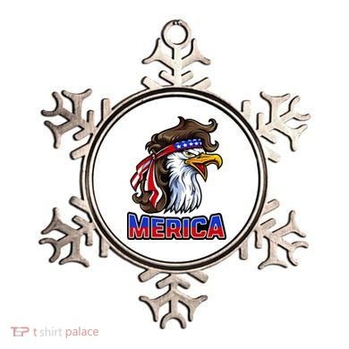 Merica Eagle Mullet 4th Of July American Flag Ornament