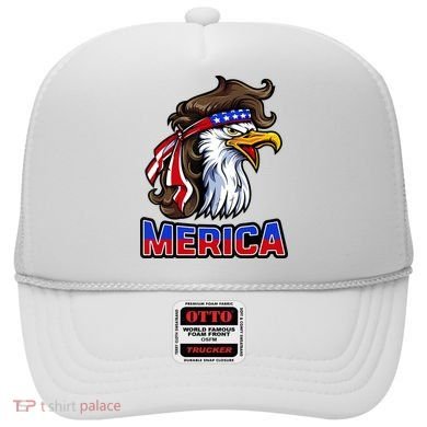Merica Eagle Mullet 4th Of July American Flag Hat