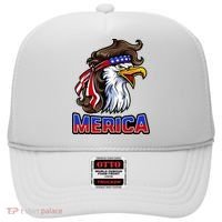 Merica Eagle Mullet 4th Of July American Flag Hat thumb 0