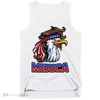 Merica Eagle Mullet 4th Of July American Flag Tank Top thumb 0