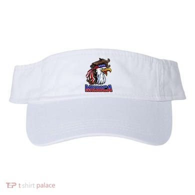 Merica Eagle Mullet 4th Of July American Flag Visor