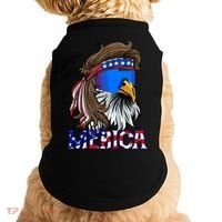 Merica Eagle Mullet Shirt American Flag USA Men 4th Of July Doggie Tank thumb 0