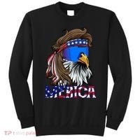 Merica Eagle Mullet Shirt American Flag USA Men 4th Of July Sweatshirt thumb 0