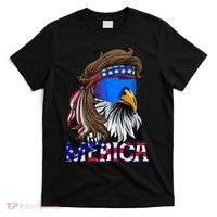 Merica Eagle Mullet Shirt American Flag USA Men 4th Of July T-Shirt thumb 0