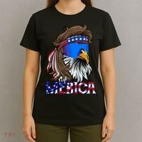 Merica Eagle Mullet Shirt American Flag USA Men 4th Of July T-Shirt thumb 4