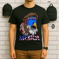 Merica Eagle Mullet Shirt American Flag USA Men 4th Of July T-Shirt thumb 6