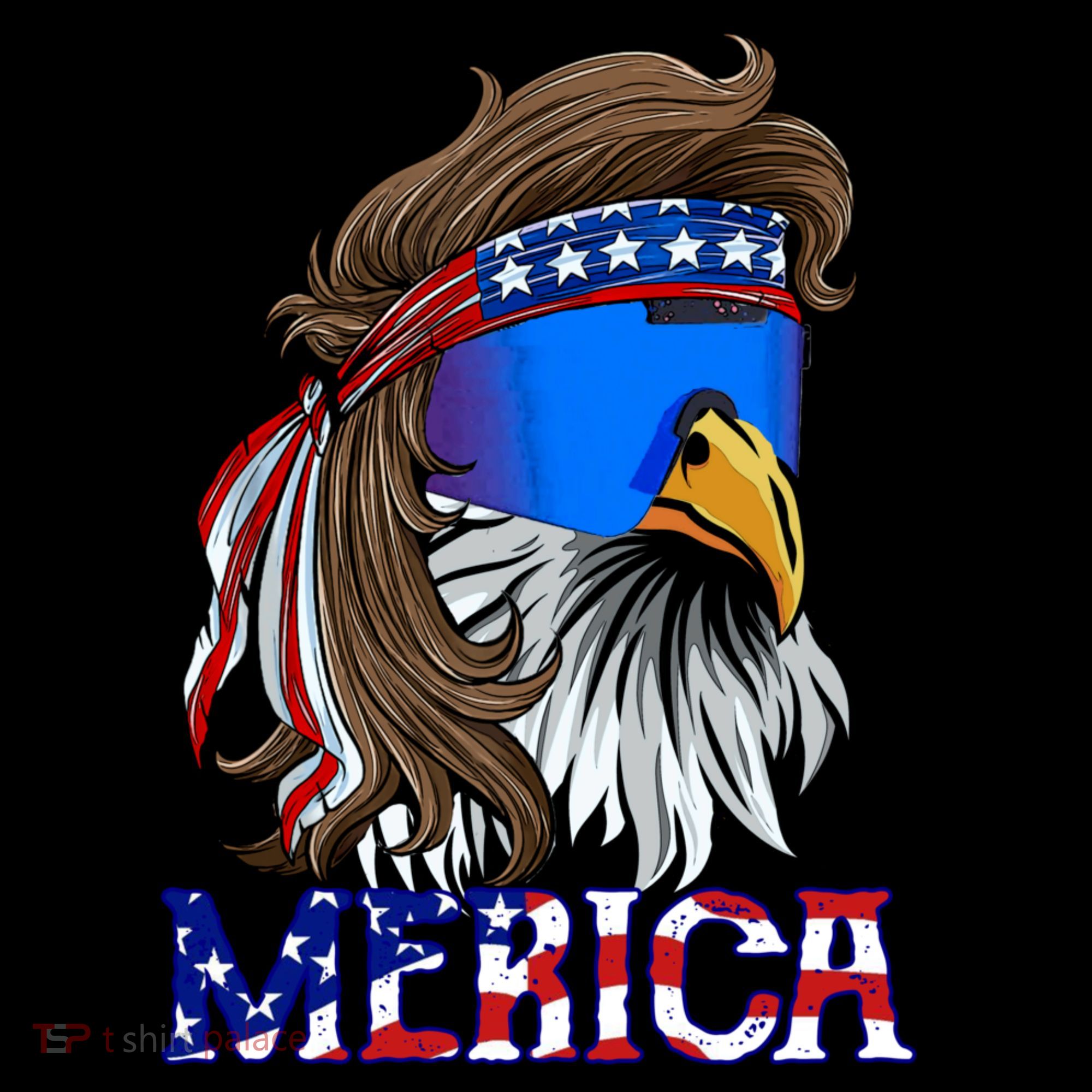 Merica Eagle Mullet Shirt American Flag USA Men 4th Of July Coffee Mug