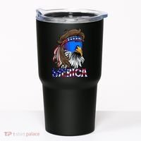 Merica Eagle Mullet Shirt American Flag USA Men 4th Of July Tumbler thumb 0