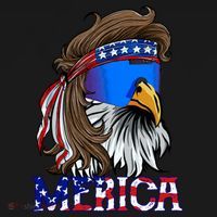Merica Eagle Mullet Shirt American Flag USA Men 4th Of July Ornament thumb 1