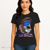 Merica Eagle Mullet Shirt American Flag USA Men 4th Of July Women's T-Shirt thumb 4