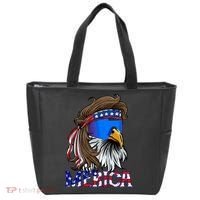 Merica Eagle Mullet Shirt American Flag USA Men 4th Of July Tote Bag thumb 0