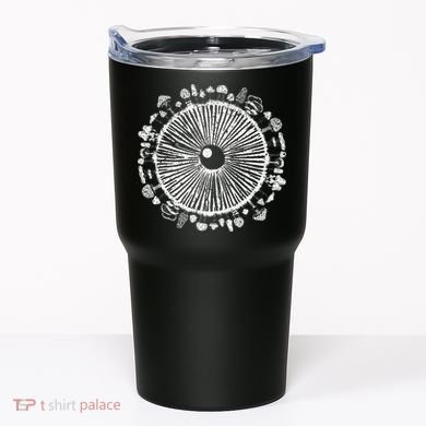 Mushroom Eye Mycology Foraging Magic Spore Print Graphic Tumbler