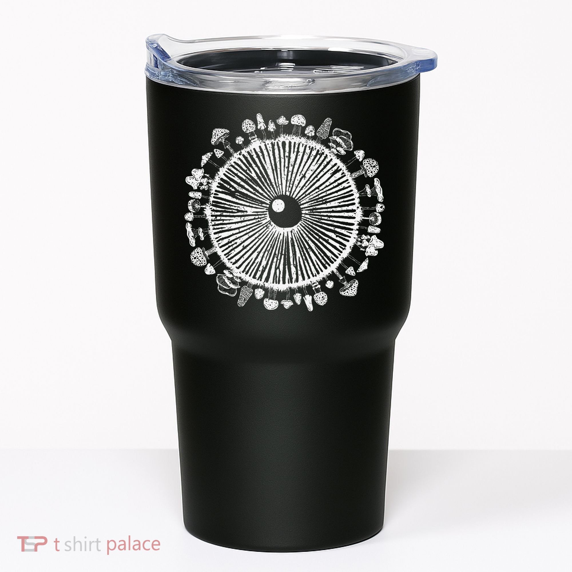 Mushroom Eye Mycology Foraging Magic Spore Print Graphic Tumbler