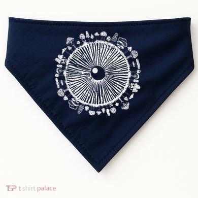 Mushroom Eye Mycology Foraging Magic Spore Print Graphic USA-Made Doggie Bandana