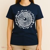 Mushroom Eye Mycology Foraging Magic Spore Print Graphic T-Shirt thumb 4