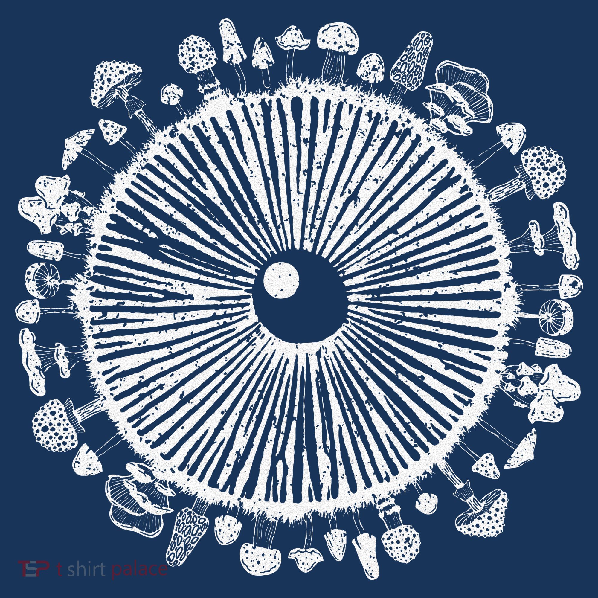 Mushroom Eye Mycology Foraging Magic Spore Print Graphic Beanie