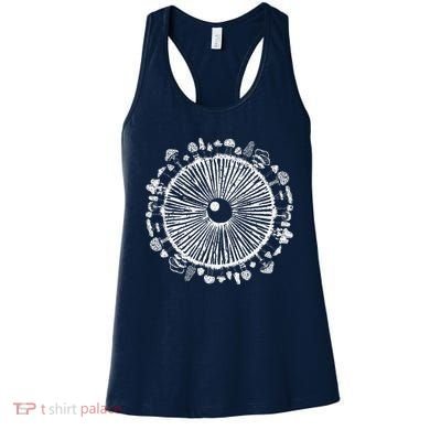 Mushroom Eye Mycology Foraging Magic Spore Print Graphic Women's Tank Top