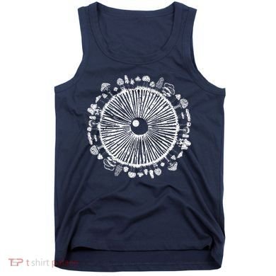 Mushroom Eye Mycology Foraging Magic Spore Print Graphic Tank Top