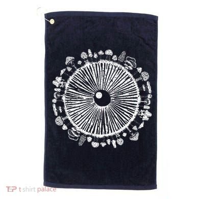 Mushroom Eye Mycology Foraging Magic Spore Print Graphic Golf Towel