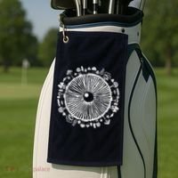 Mushroom Eye Mycology Foraging Magic Spore Print Graphic Golf Towel thumb 2