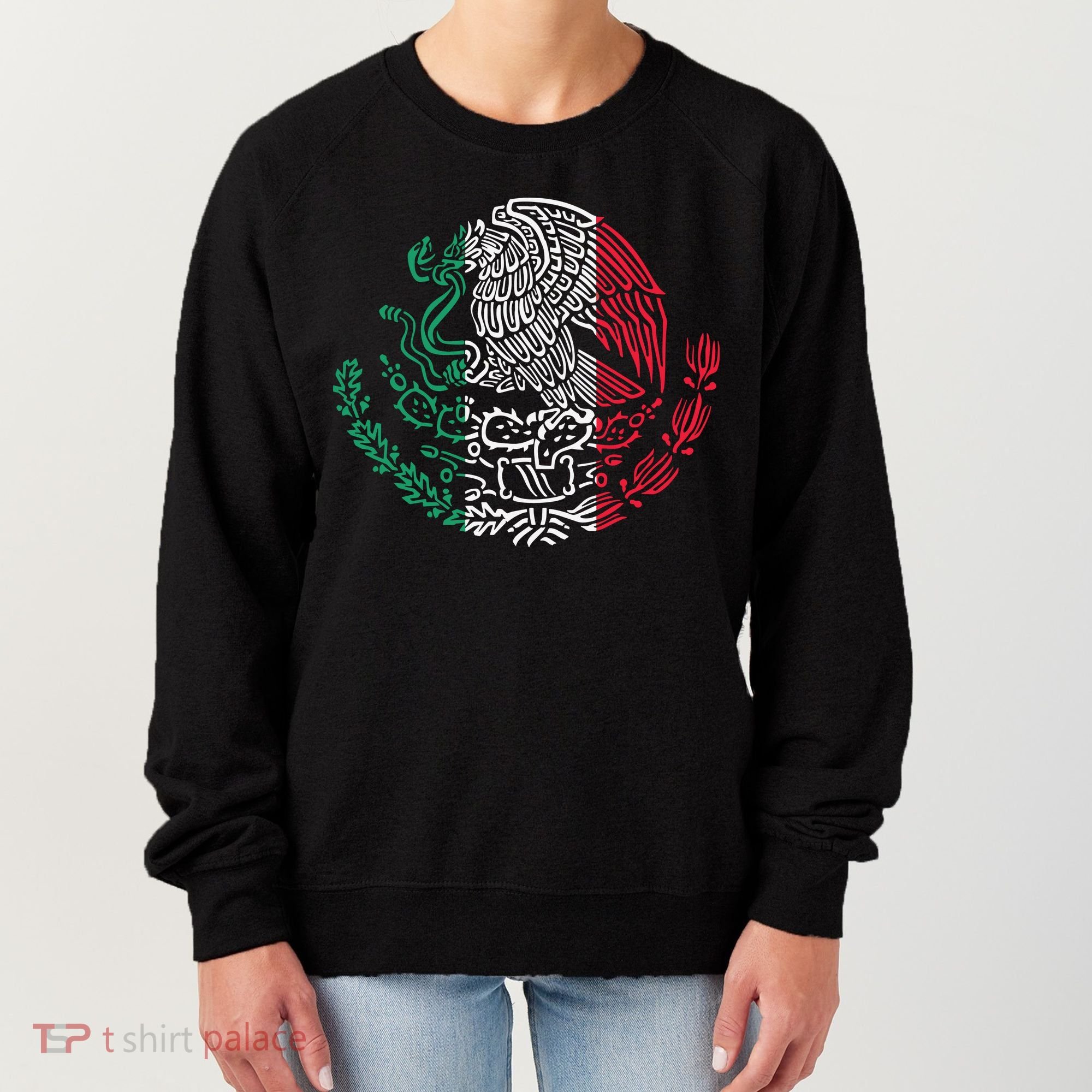 Mexican Eagle Mexico Flag Women's Sweatshirt
