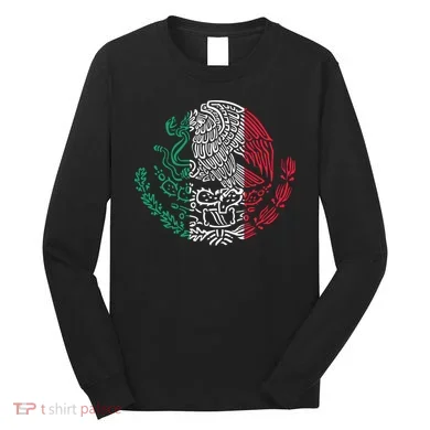 Mexican Eagle Mexico Flag Long Sleeve Shirt