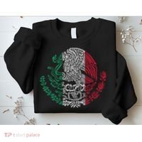Mexican Eagle Mexico Flag Sweatshirt thumb 2