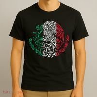 Mexican Eagle Mexico Flag T-Shirt thumb 3