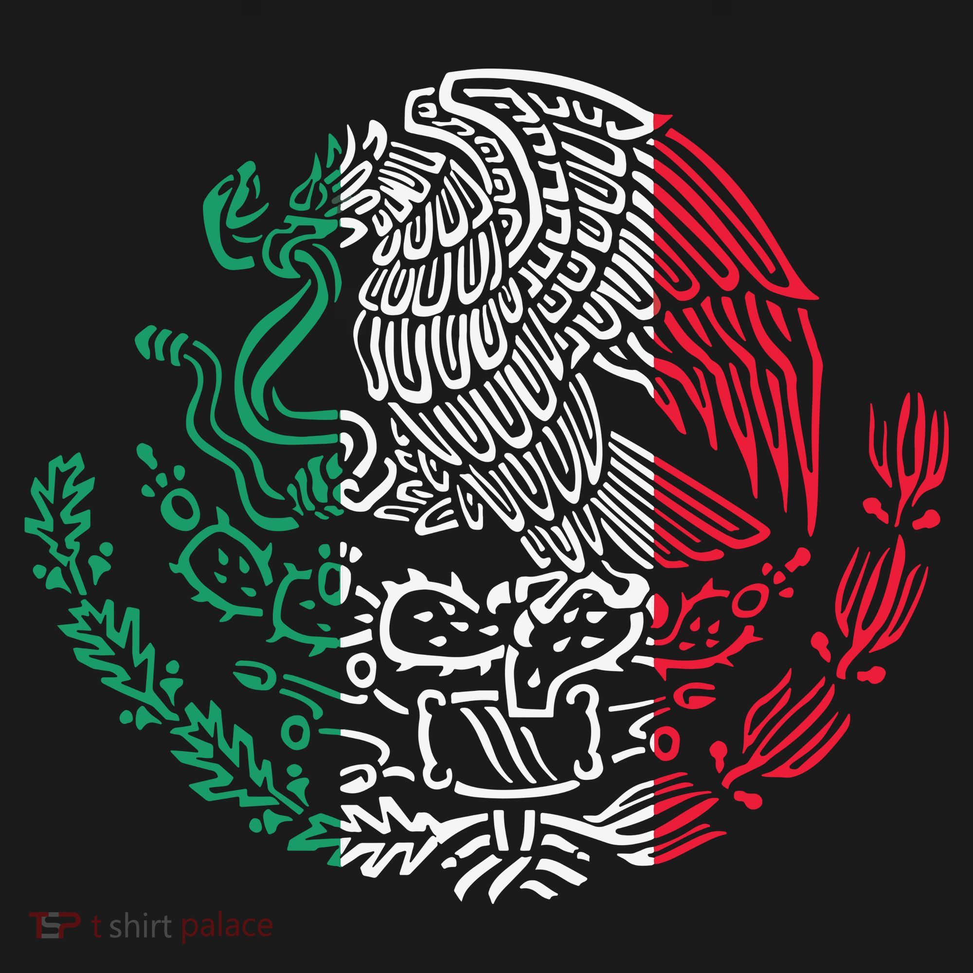 Mexican Eagle Mexico Flag T-Shirt