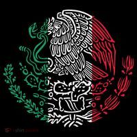 Mexican Eagle Mexico Flag Mousepad thumb 1