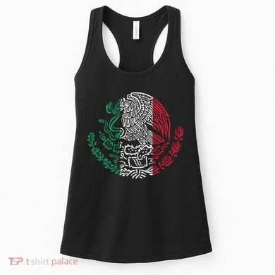 Mexican Eagle Mexico Flag Women's Tank Top