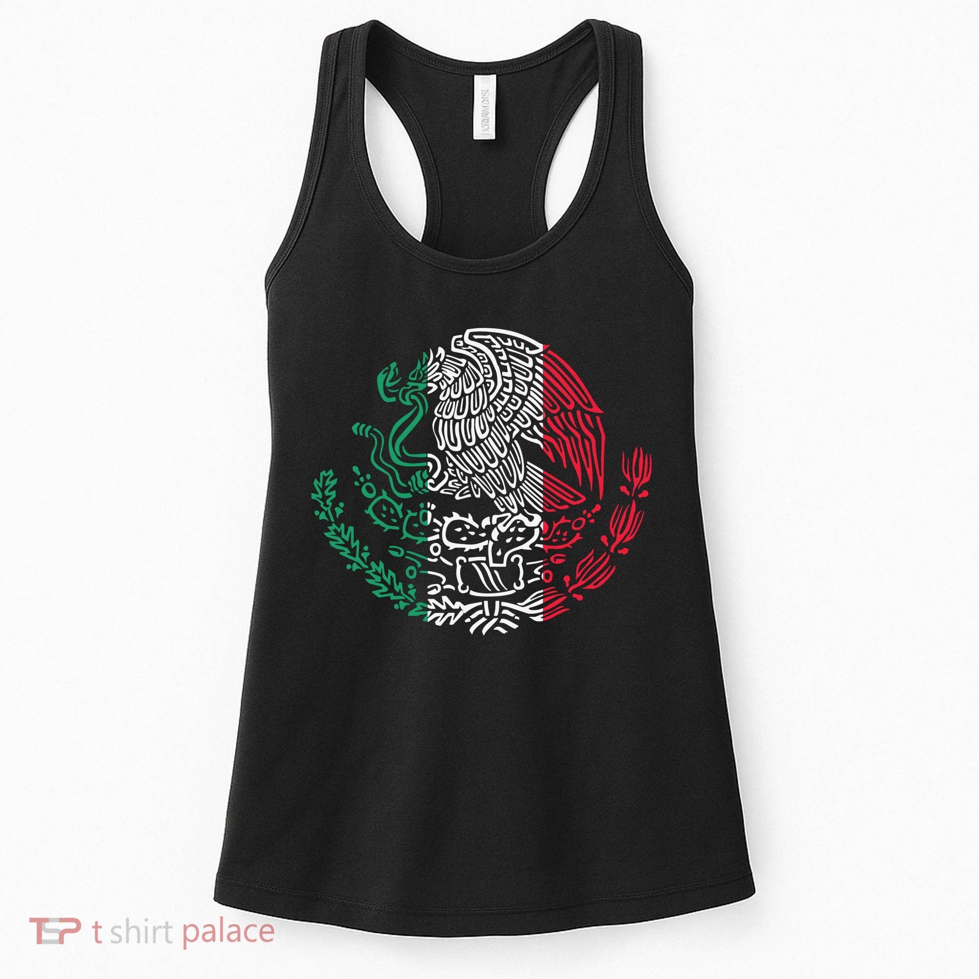 Mexican Eagle Mexico Flag Women's Tank Top