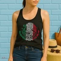 Mexican Eagle Mexico Flag Women's Tank Top thumb 2