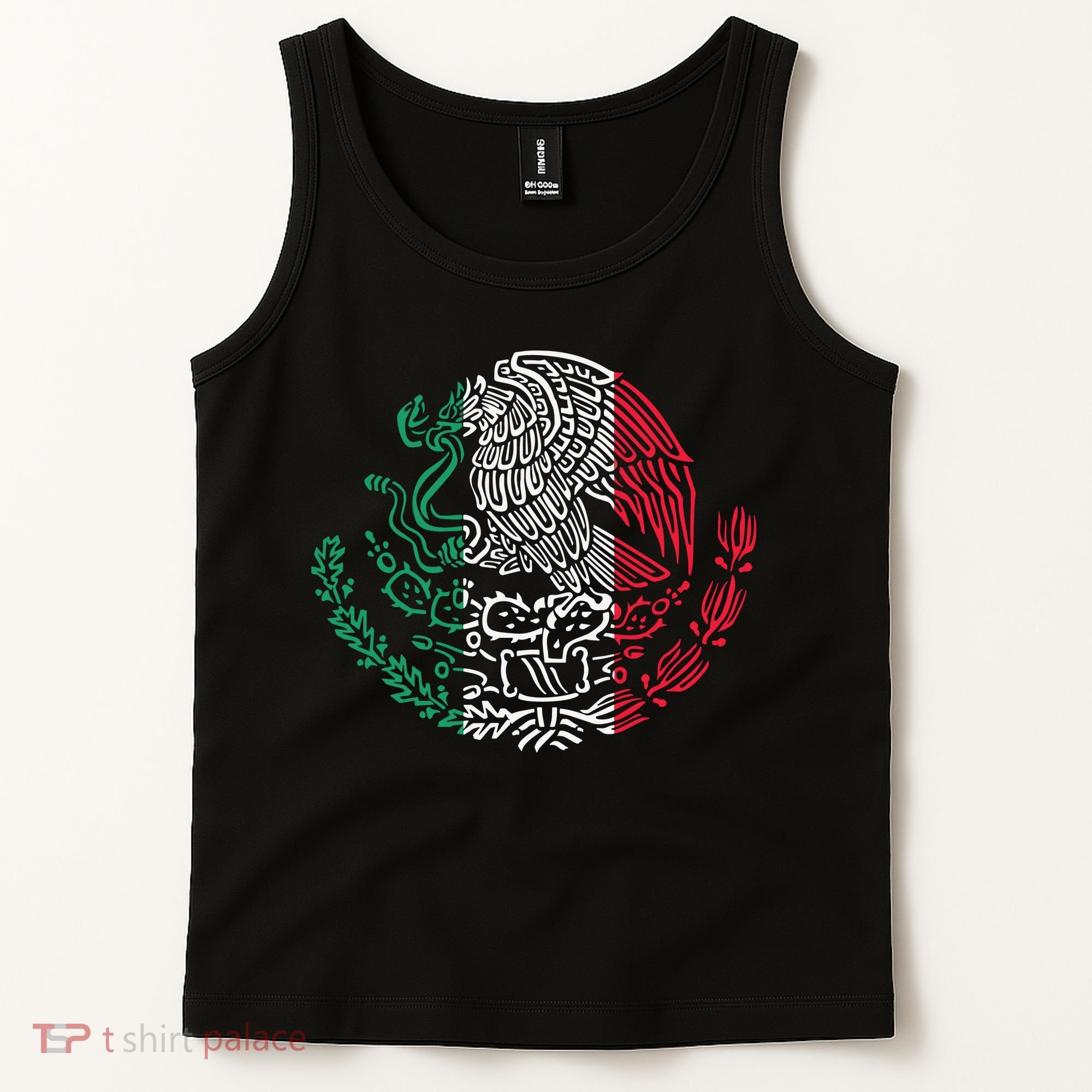 Mexican Eagle Mexico Flag Tank Top