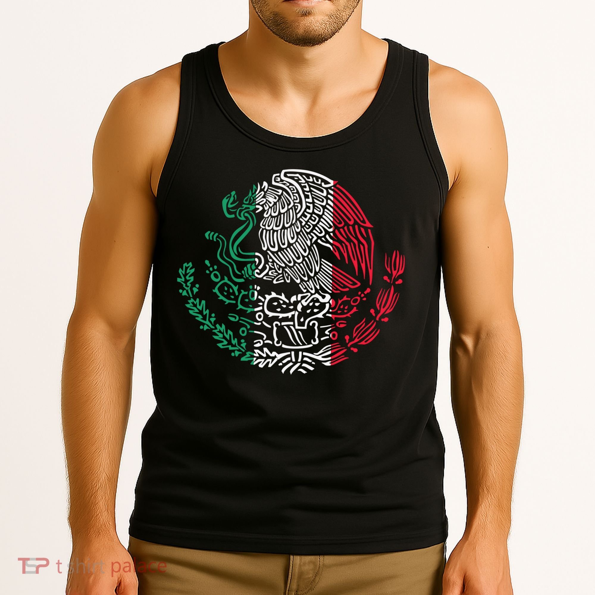 Mexican Eagle Mexico Flag Tank Top