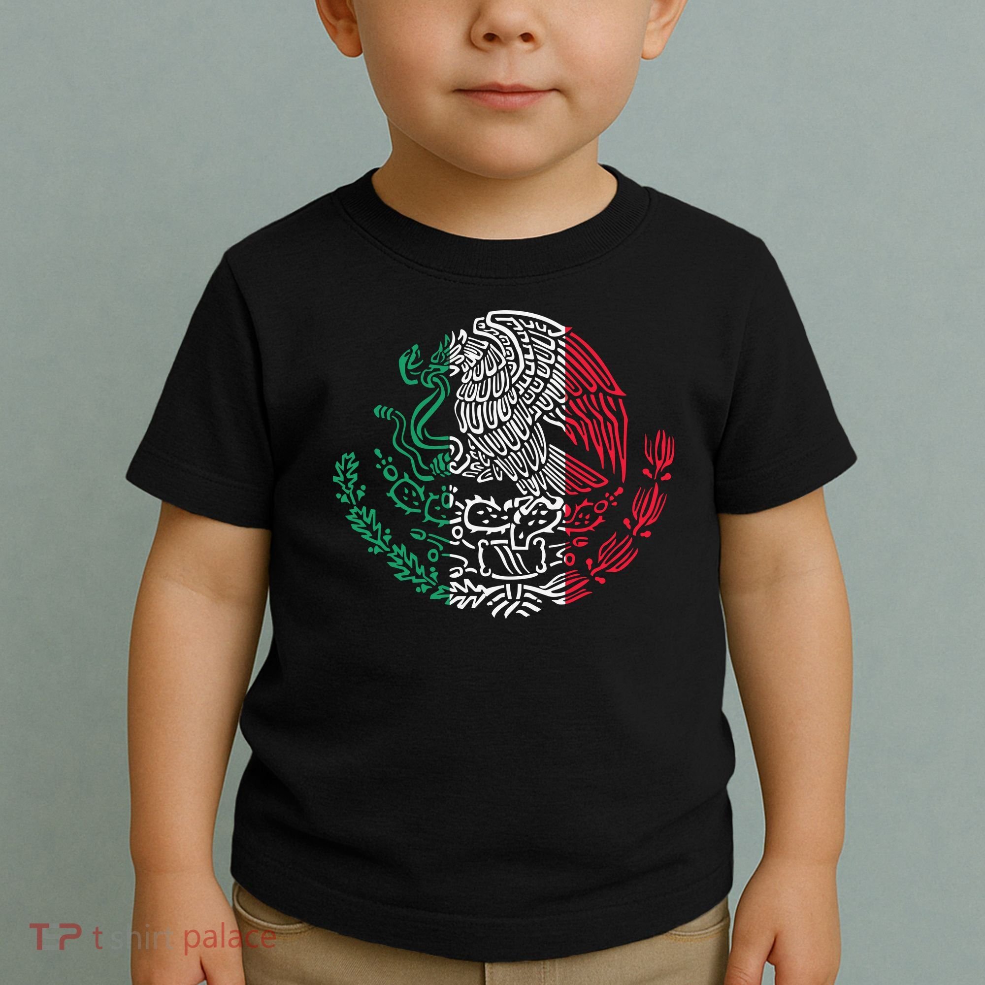 Mexican Eagle Mexico Flag Toddler T-Shirt