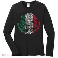 Mexican Eagle Mexico Flag Women's Long Sleeve Shirt thumb 0