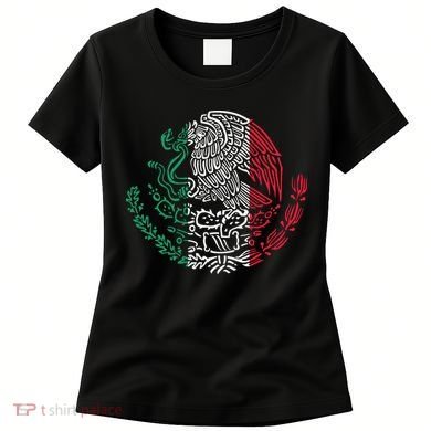 Mexican Eagle Mexico Flag Women's T-Shirt