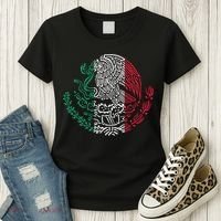 Mexican Eagle Mexico Flag Women's T-Shirt thumb 3