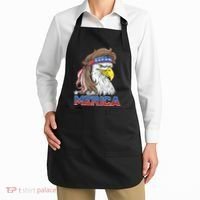 Merica Eagle Mullet 4th Of July American Flag Usa Apron thumb 2