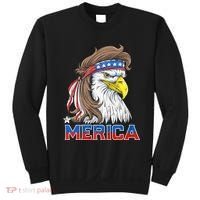 Merica Eagle Mullet 4th Of July American Flag Usa Sweatshirt thumb 0