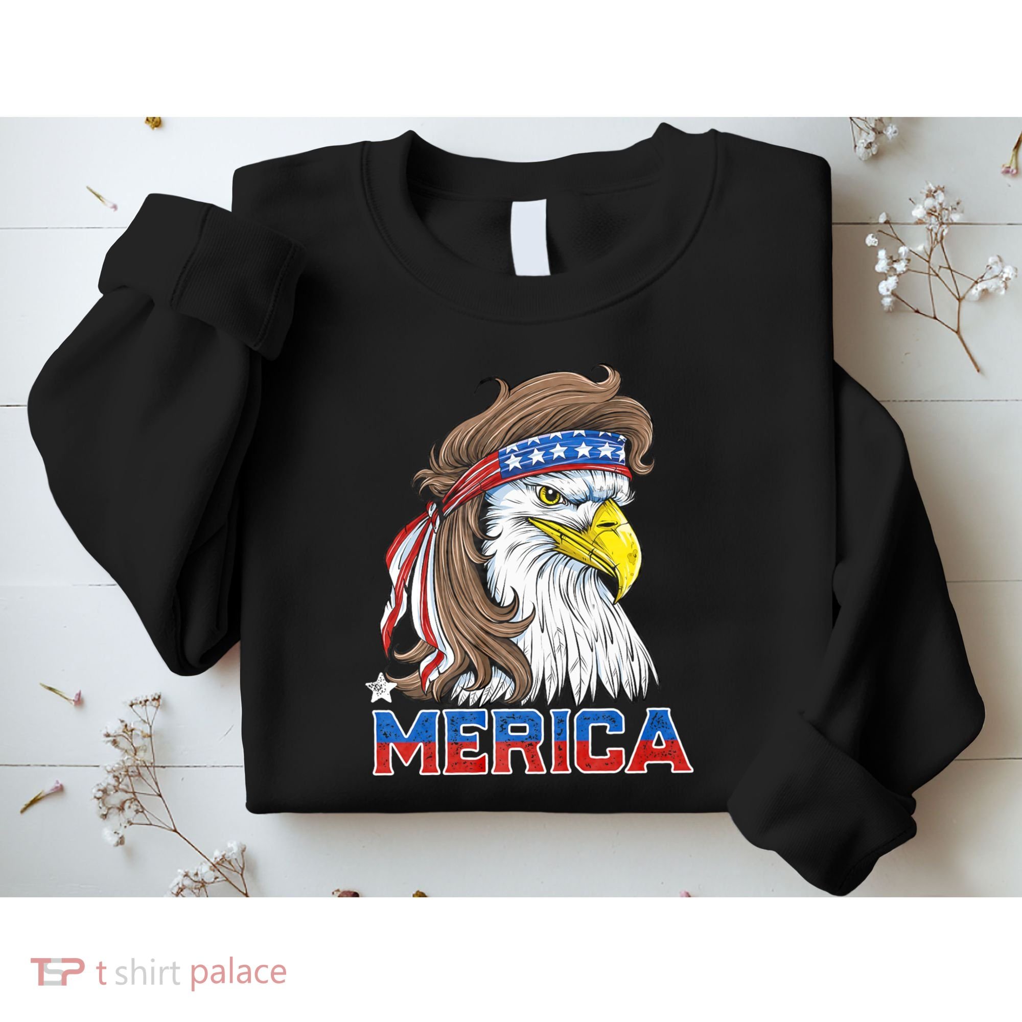 Merica Eagle Mullet 4th Of July American Flag Usa Sweatshirt