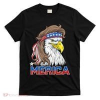 Merica Eagle Mullet 4th Of July American Flag Usa T-Shirt thumb 0