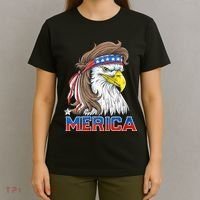 Merica Eagle Mullet 4th Of July American Flag Usa T-Shirt thumb 4